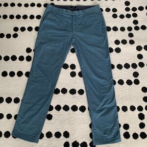 Ted Baker London Chino Pants 34 Blue Sorcor Slim Fit Business Casual Corpcore
